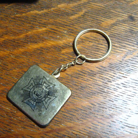 VFW American Flag Vintage Keyring - Picture 3 of 6